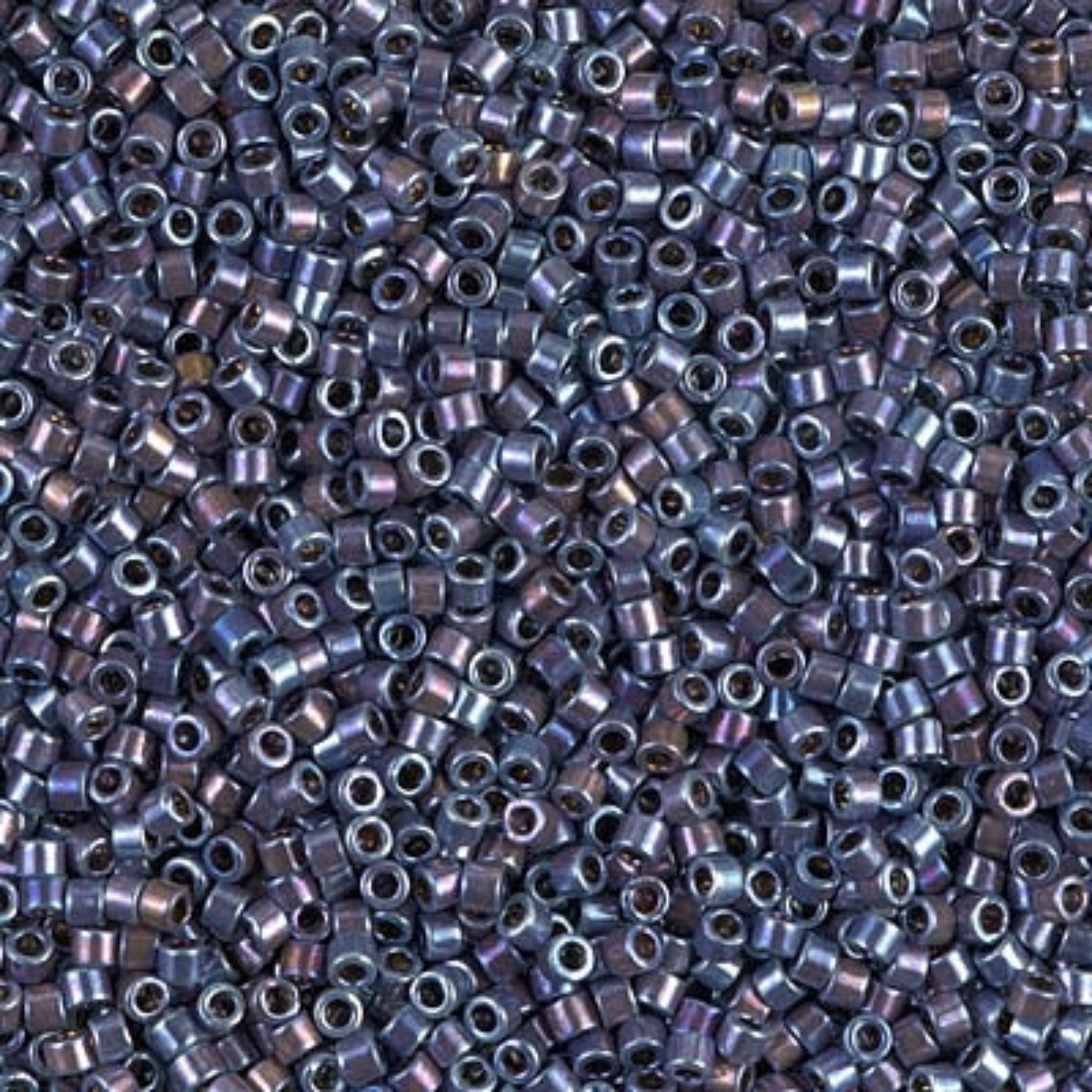 Miyuki 11/0 Delica Beads, DB0543, Palladium Violet Gold Iris, 5g