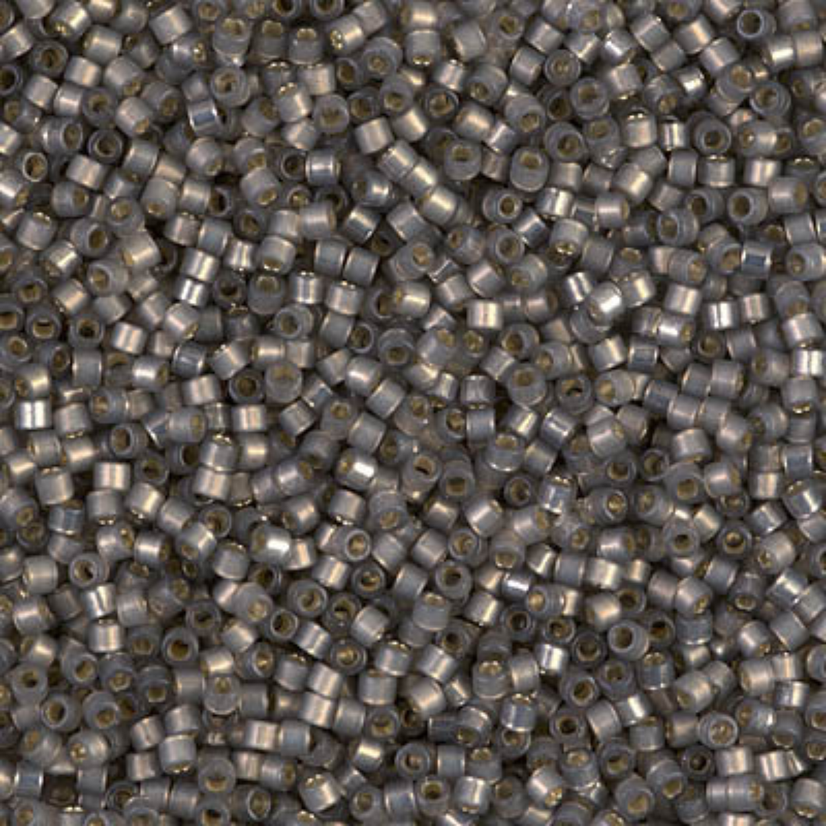 Miyuki 11/0 Delica Beads, DB0631, Silver Lined Taupe Alabaster, 5g