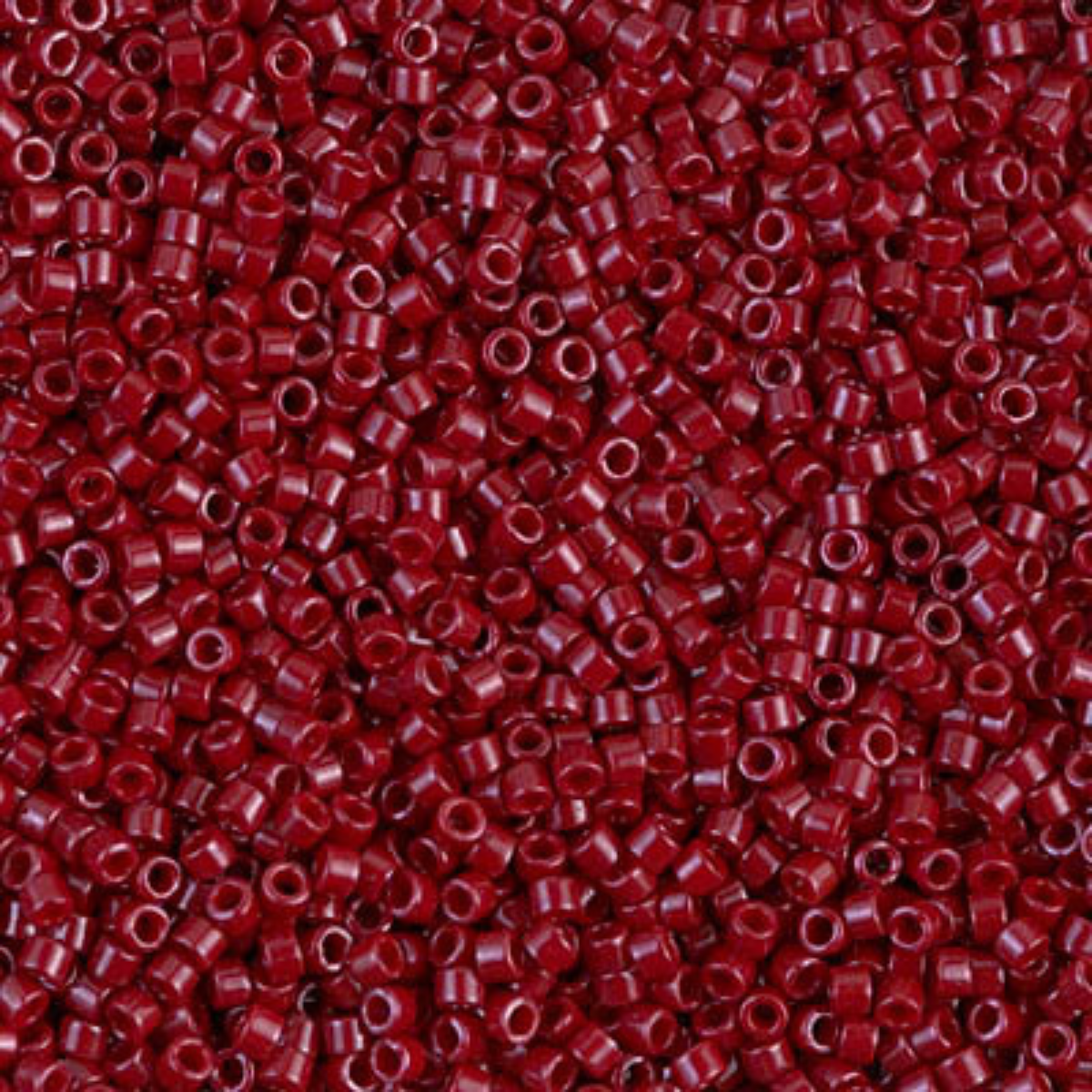 Miyuki 11/0 Delica Beads, DB0654, Opaque Cranberry Dyed, 5g