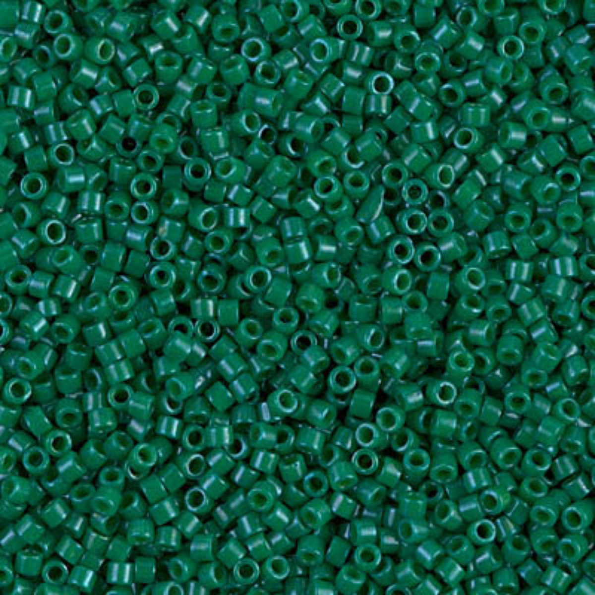 Miyuki 11/0 Delica Beads, DB0656, Opaque Jade Green Dyed, 5g