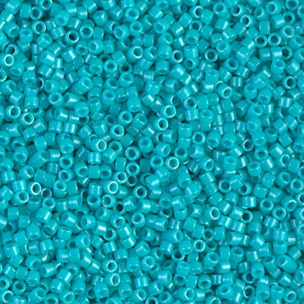 Miyuki 11/0 Delica Beads, DB0658, Opaque Turquoise Green Dyed, 5g