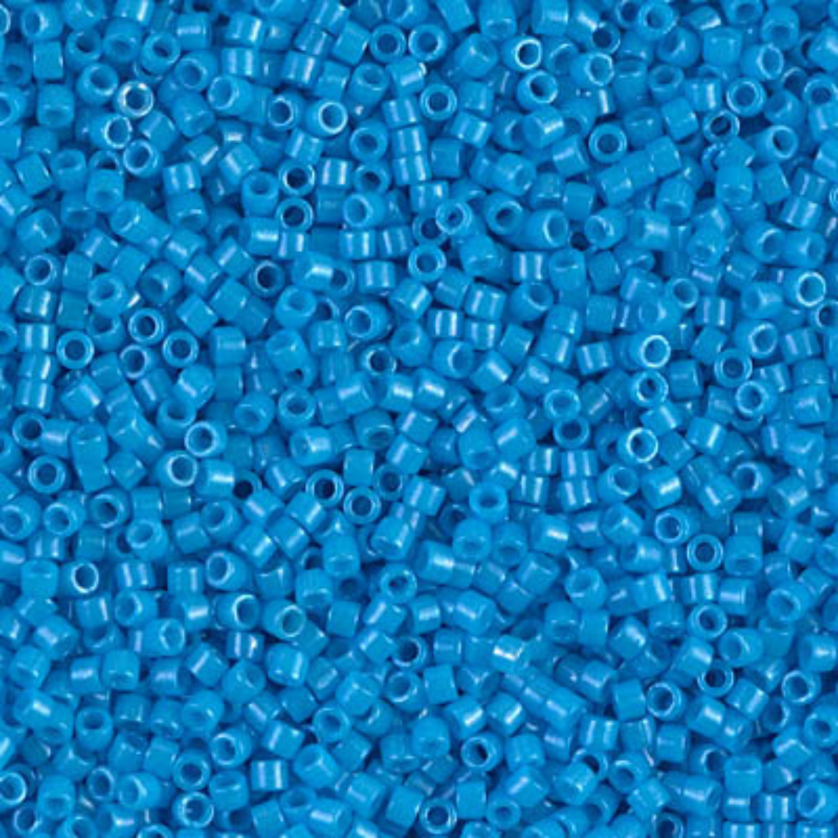 Miyuki 11/0 Delica Beads, DB0659, Opaque Capri Blue Dyed, 5g