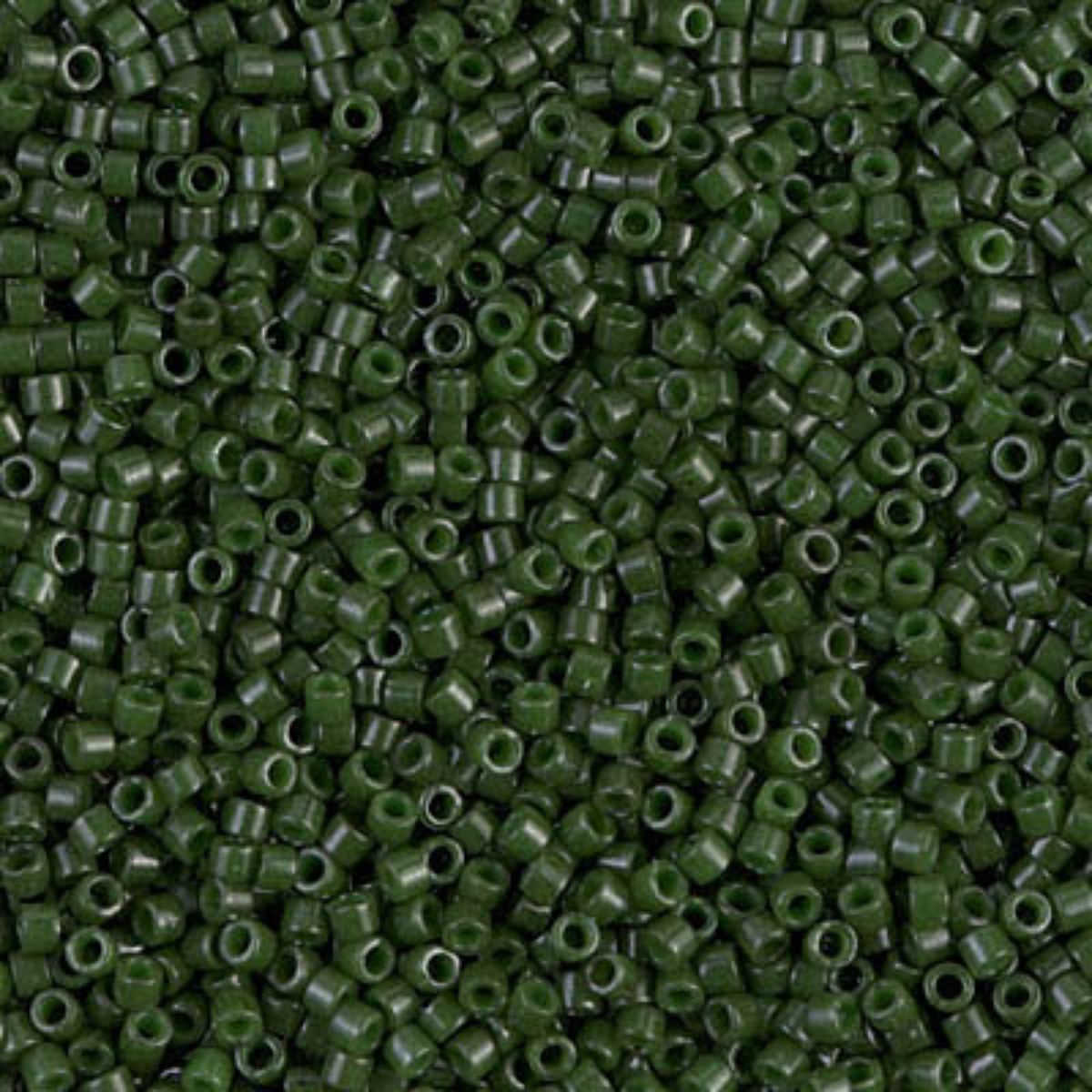 Miyuki 11/0 Delica Beads, DB0663, Opaque Forest Green Dyed, 5g