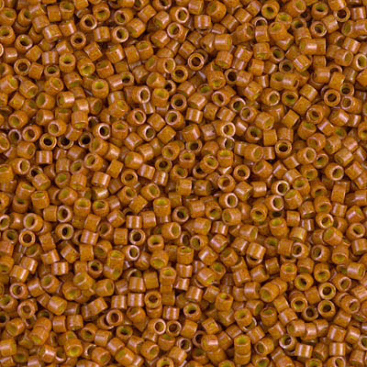 Miyuki 11/0 Delica Beads, DB0664, Opaque Dark Pumpkin Dyed, 5g