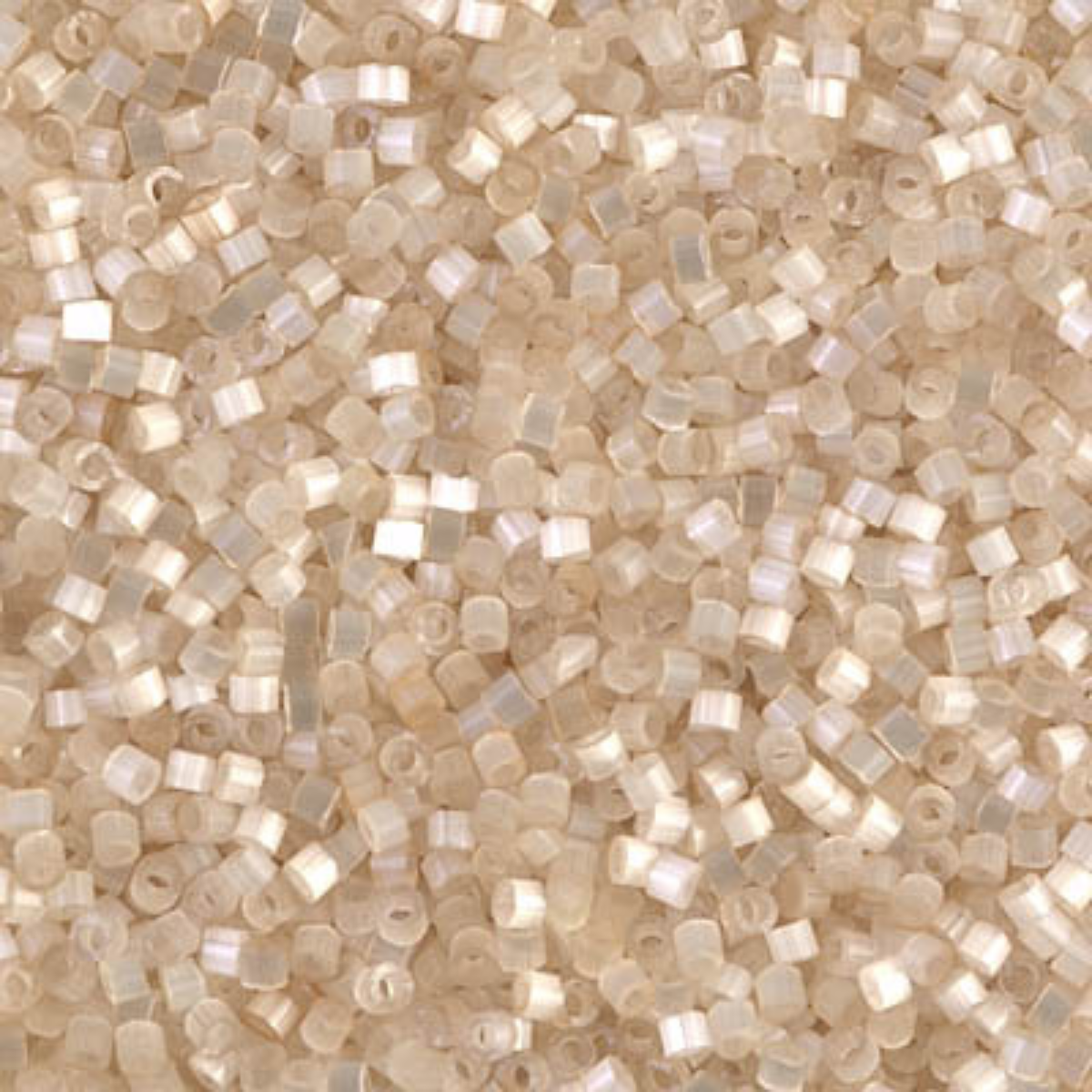 Miyuki 11/0 Delica Beads, DB0673, Silk Satin Light Cream, 5g