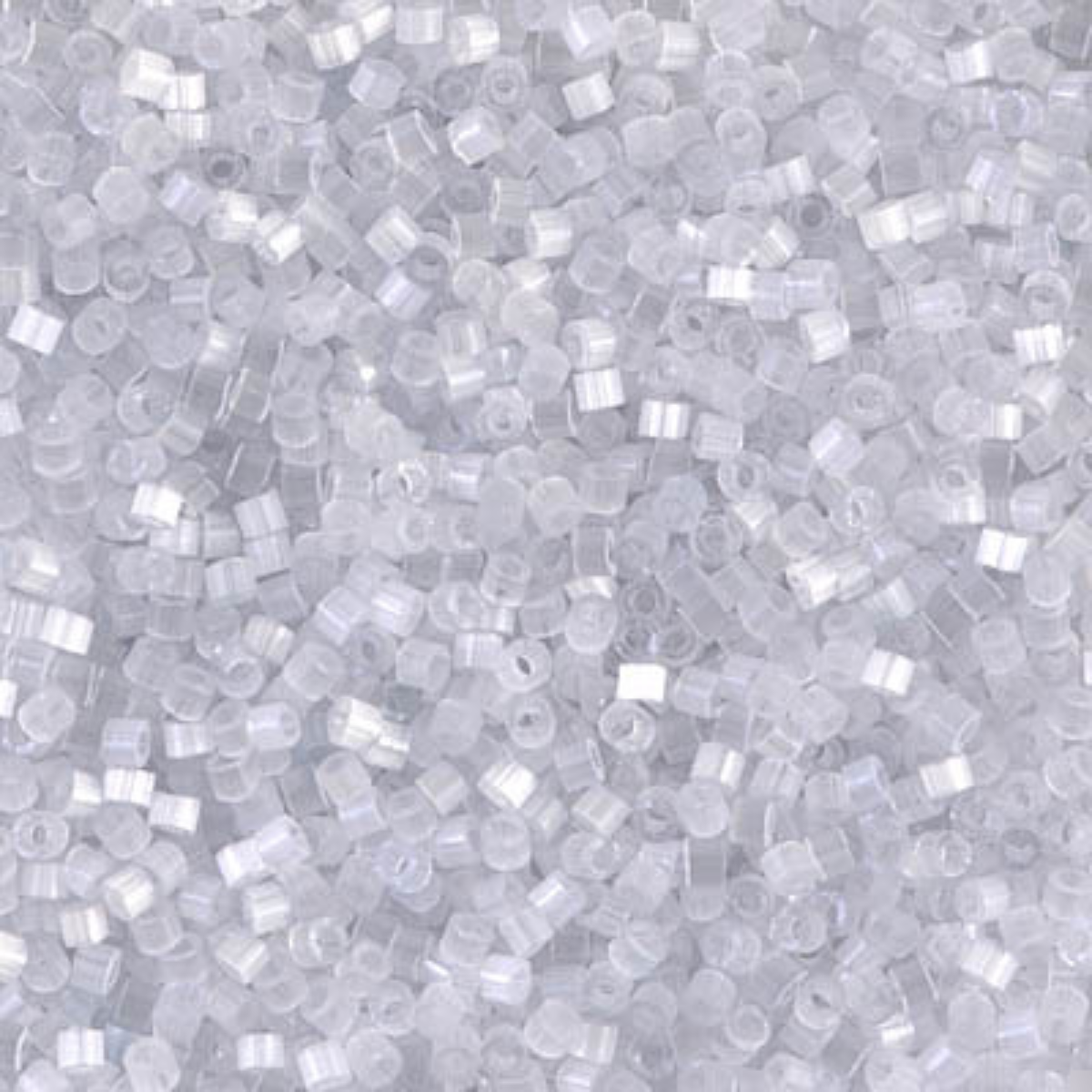 Miyuki 11/0 Delica Beads, DB0676, Silk Satin Pale Gray, 5g