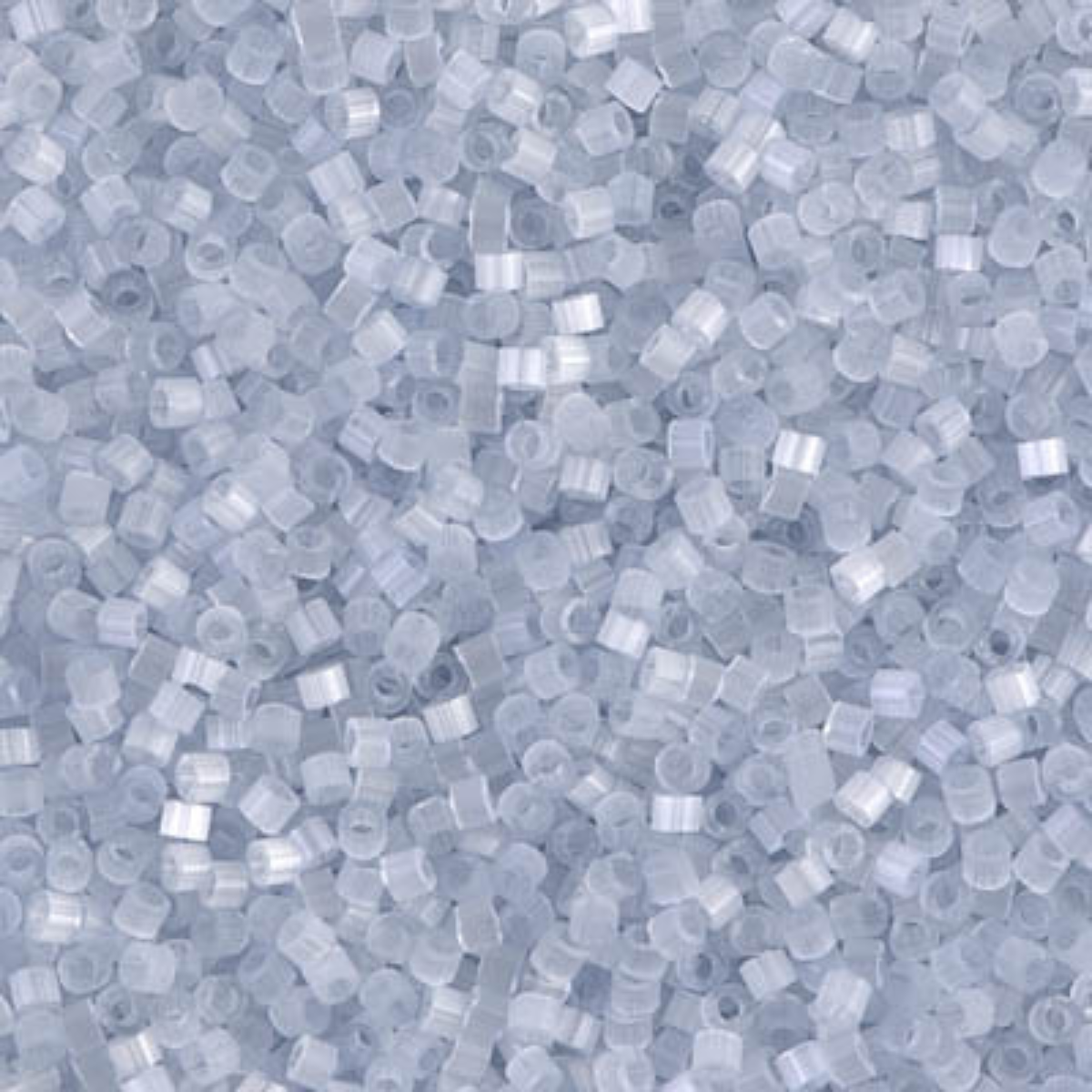 Miyuki 11/0 Delica Beads, DB0677, Silk Satin Pale Gray/Blue, 5g