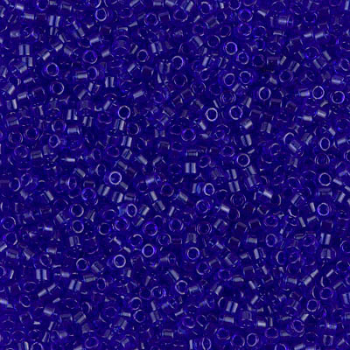 Miyuki 11/0 Delica Beads, DB0707, Transparent Cobalt, 5g