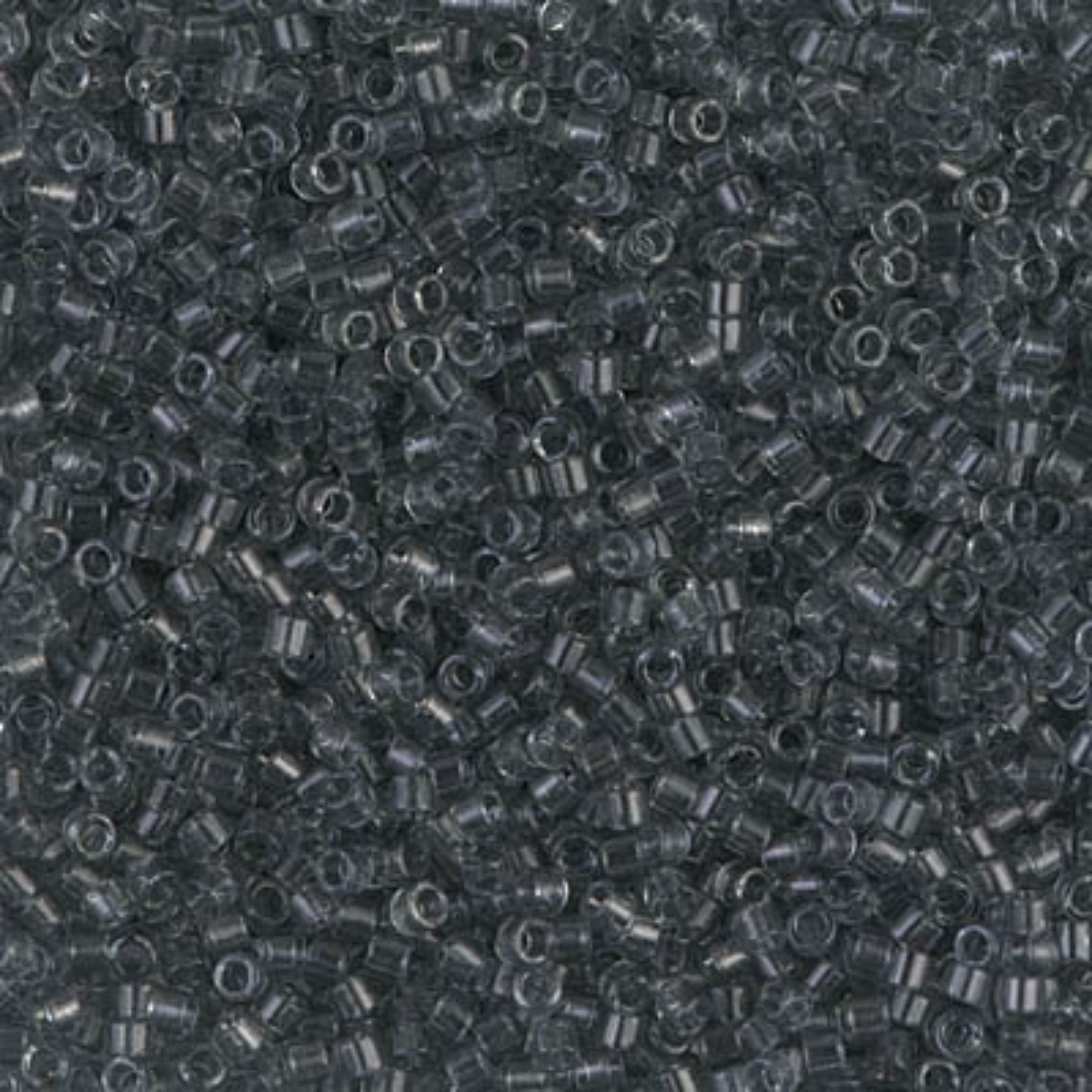 Miyuki 11/0 Delica Beads, DB0708, Transparent Gray, 5g