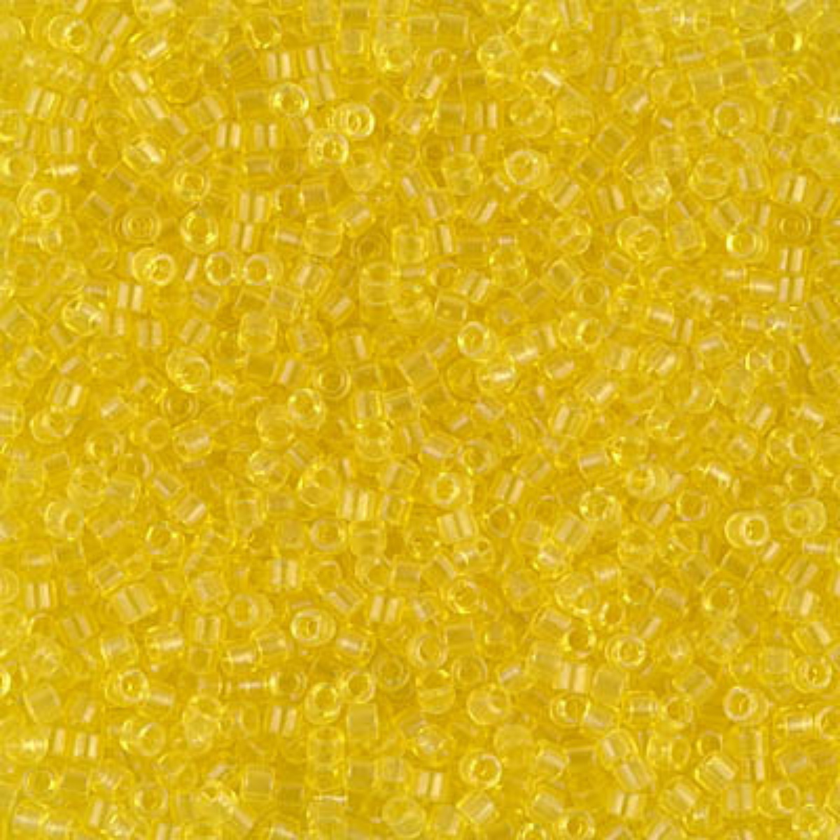 Miyuki 11/0 Delica Beads, DB0710, Transparent Yellow, 5g