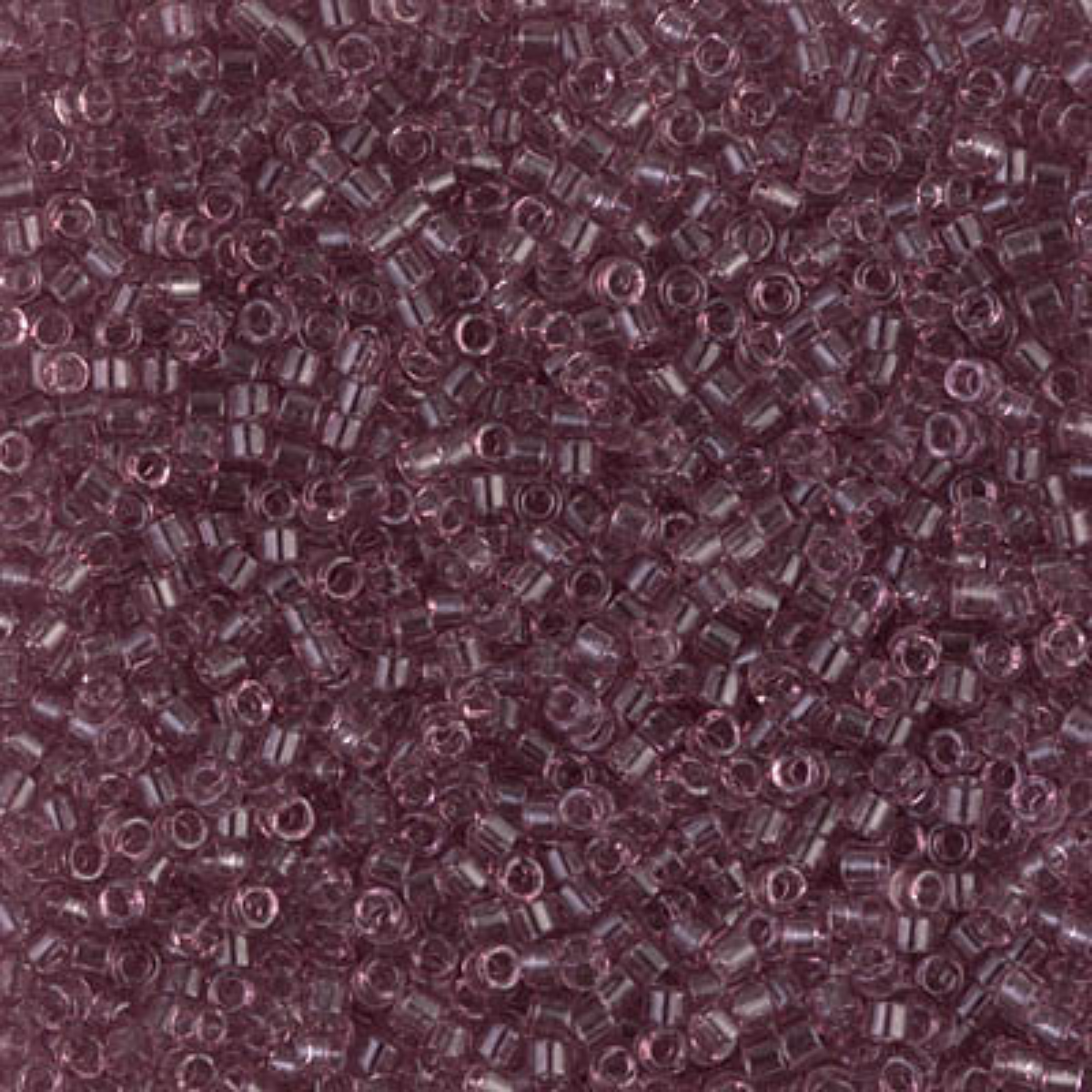 Miyuki 11/0 Delica Beads, DB0711, Transparent Smoky Amethyst, 5g