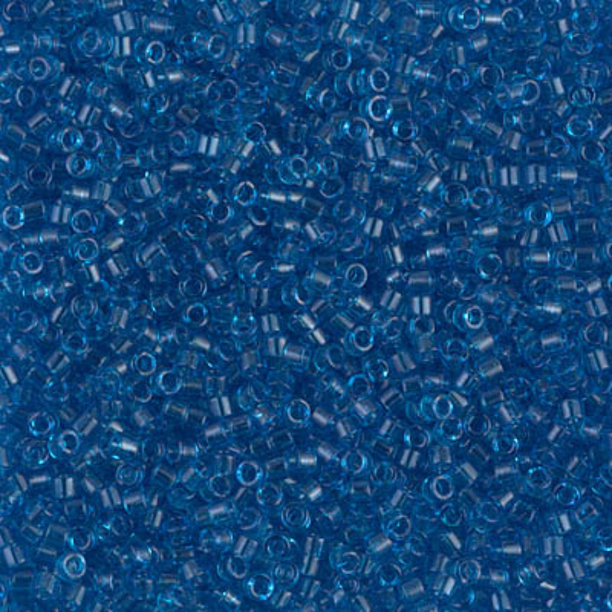 Miyuki 11/0 Delica Beads, DB0714, Transparent Capri Blue, 5g
