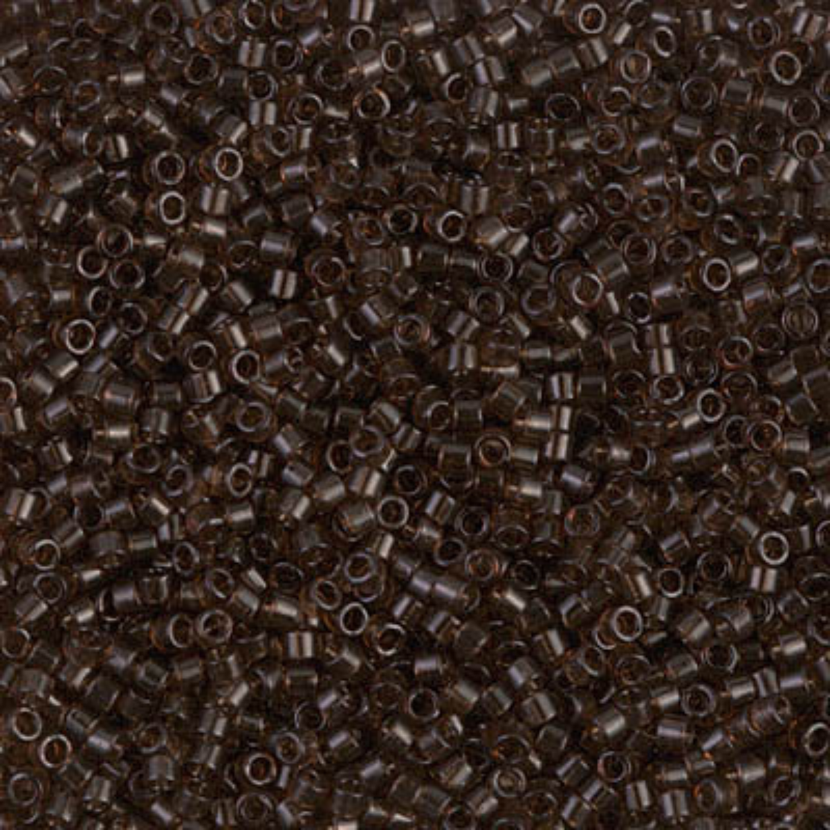 Miyuki 11/0 Delica Beads, DB0715, Transparent Taupe, 5g