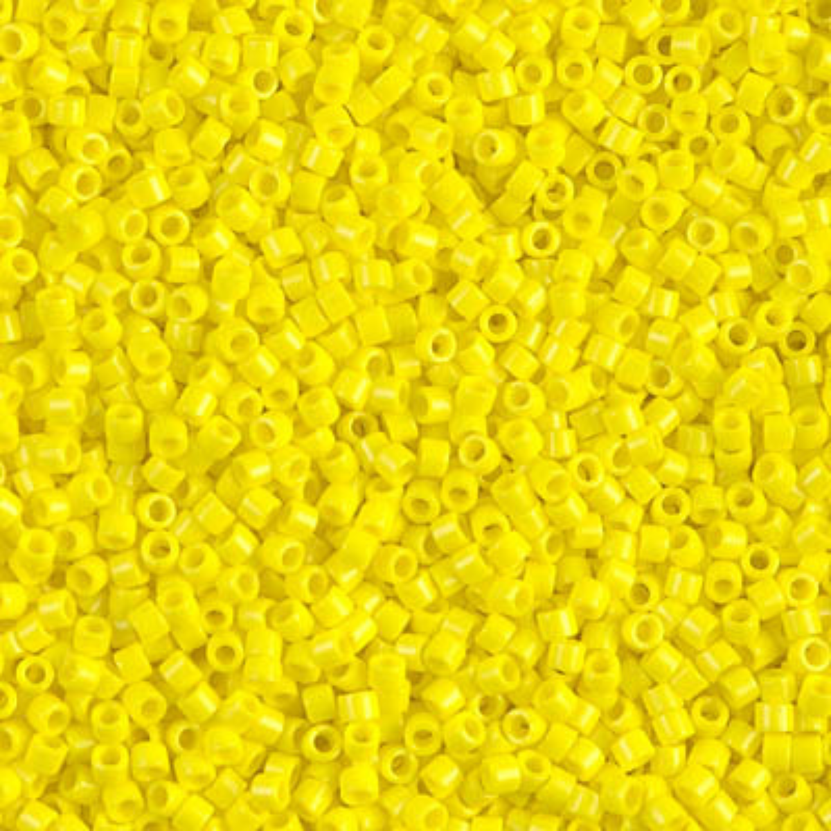 Miyuki 11/0 Delica Beads, DB0721, Opaque Yellow, 5g