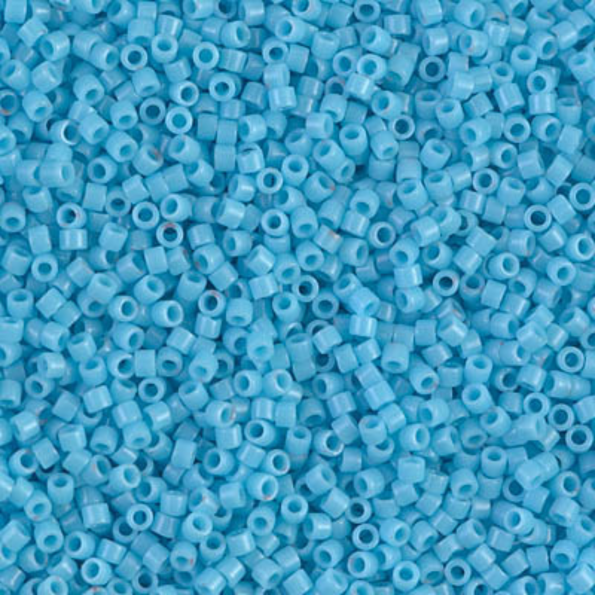 Miyuki 11/0 Delica Beads, DB0725, Opaque Turquoise Blue, 5g