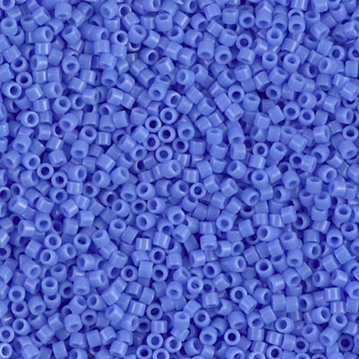 Miyuki 11/0 Delica Beads, DB0730, Opaque Light Sapphire, 5g