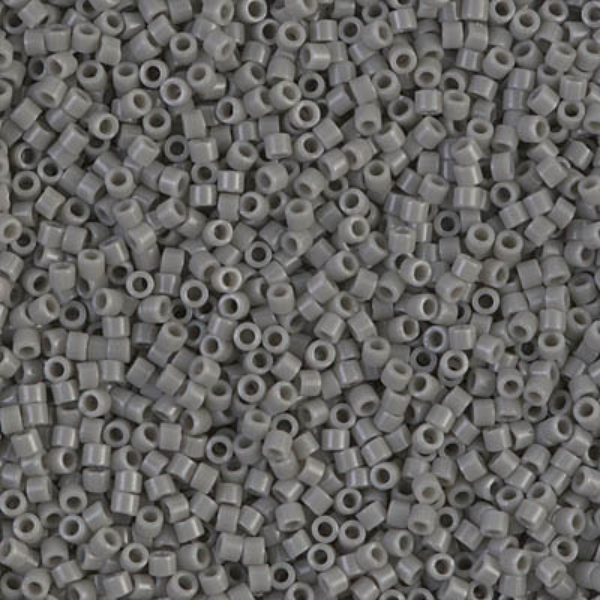 Miyuki 11/0 Delica Beads, DB0731, Opaque Gray, 5g