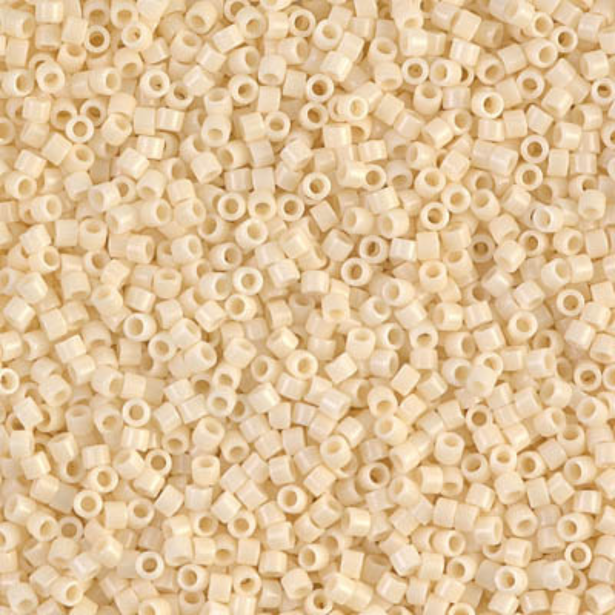 Miyuki 11/0 Delica Beads, DB0732, Opaque Cream, 5g