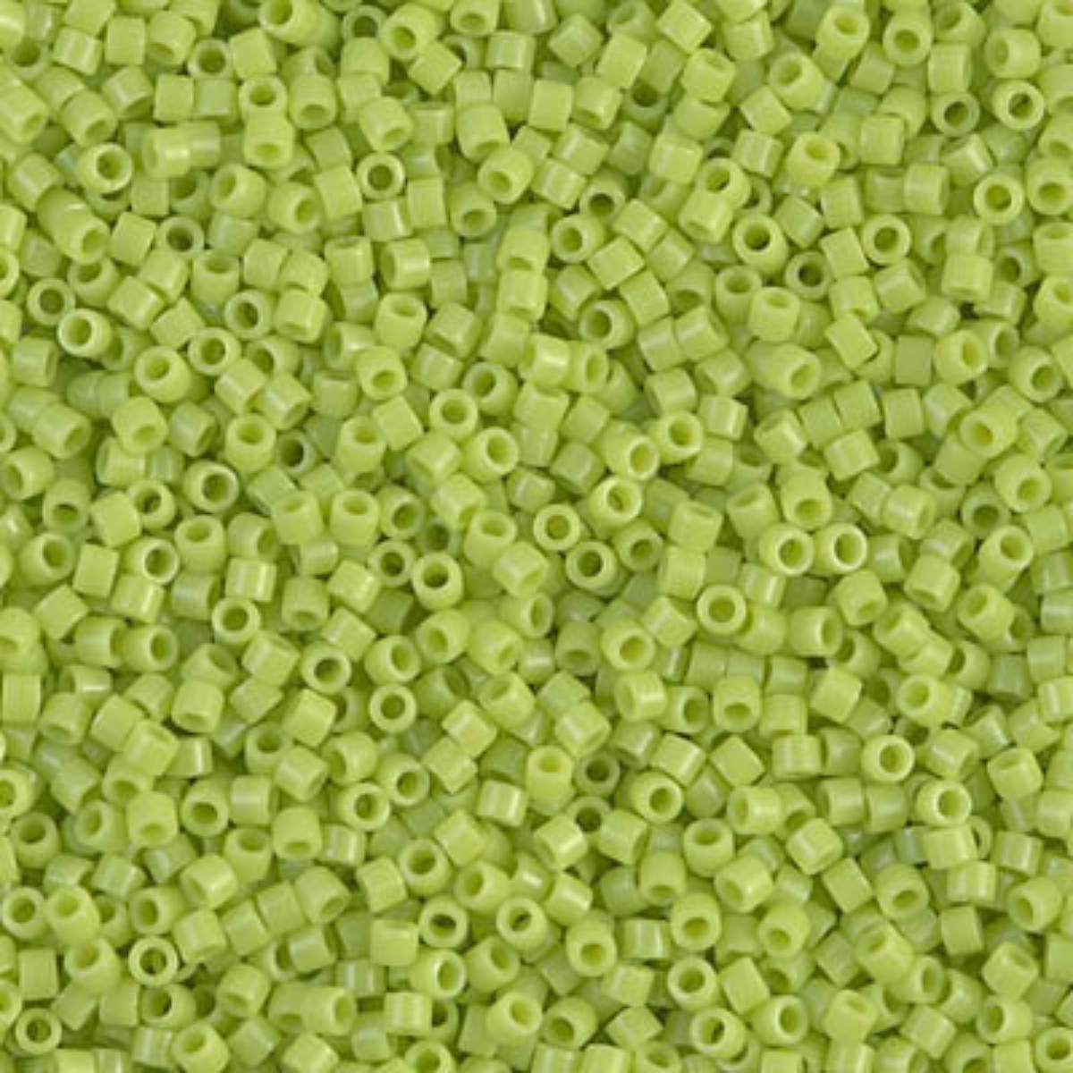 Miyuki 11/0 Delica Beads, DB0733, Opaque Chartreuse, 5g