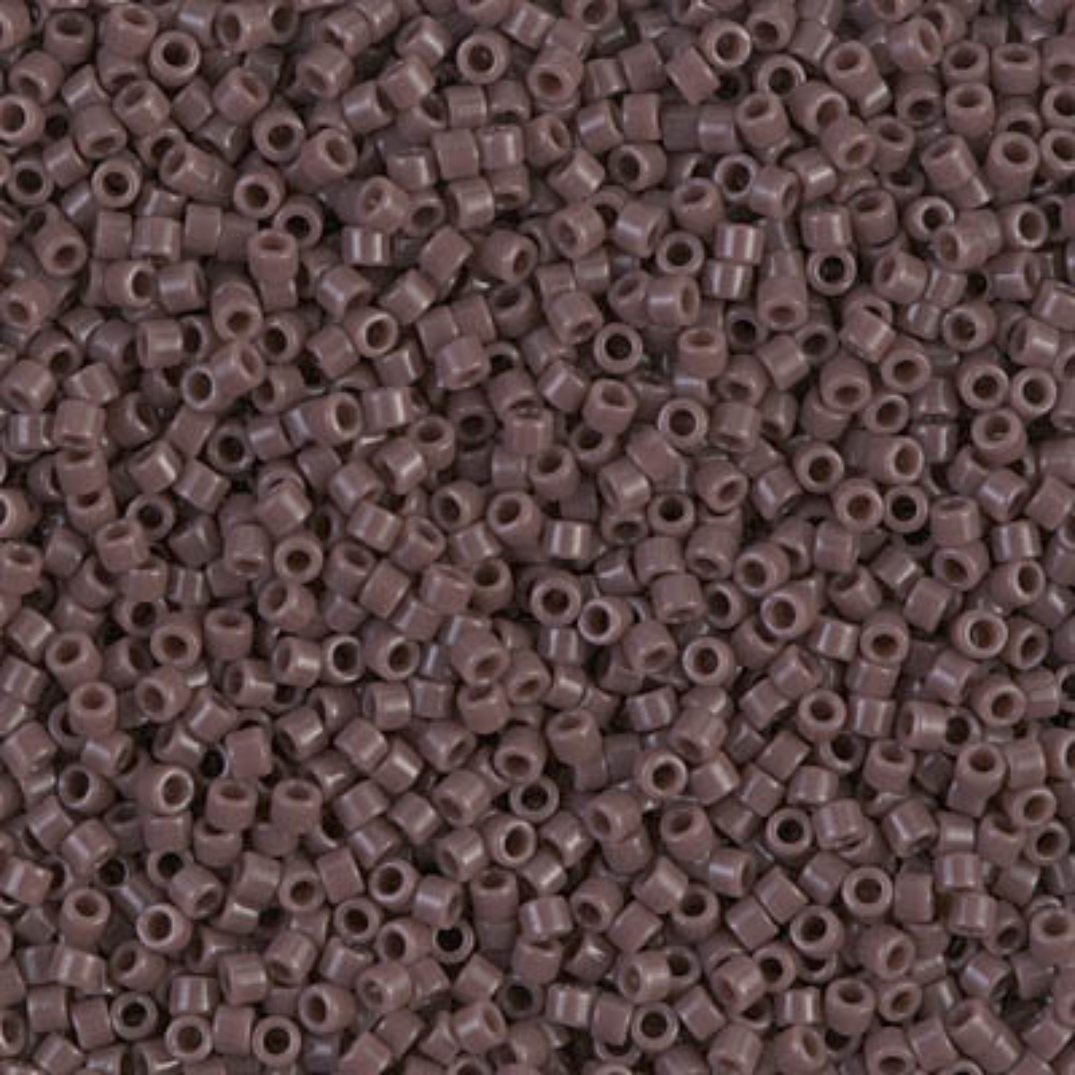 Miyuki 11/0 Delica Beads, DB0735, Opaque Dark Mauve, 5g