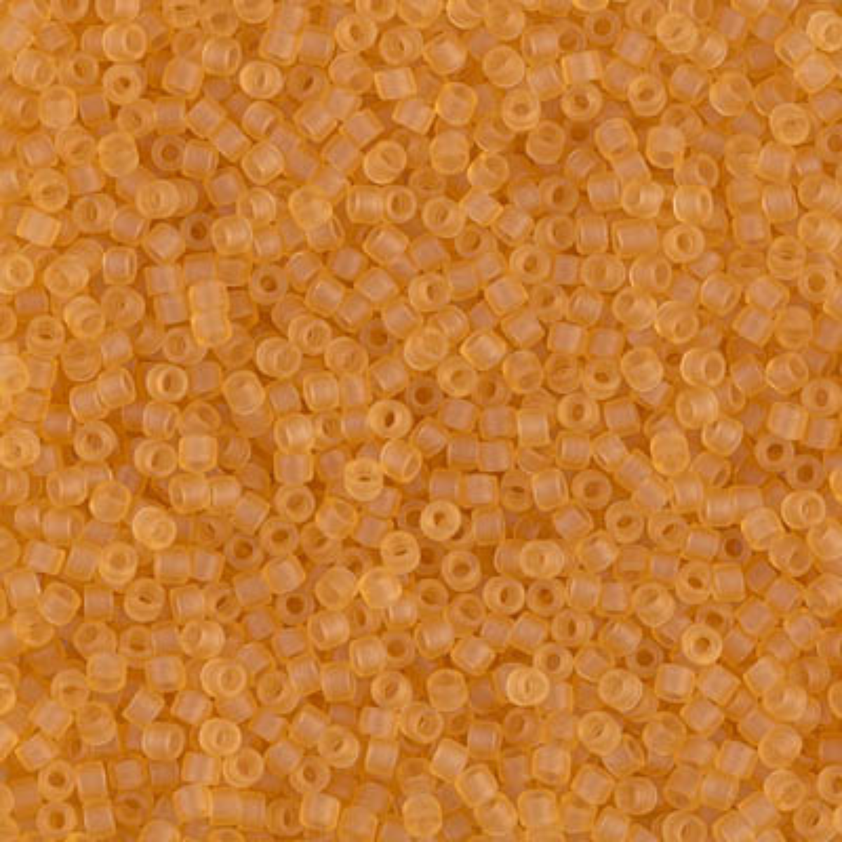 Miyuki 11/0 Delica Beads, DB0742, Matte Transparent Topaz, 5g