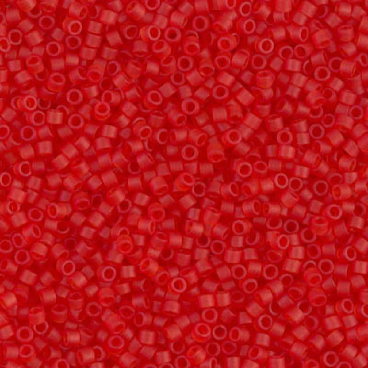 Miyuki 11/0 Delica Beads, DB0745, Matte Transparent Light Red, 5g