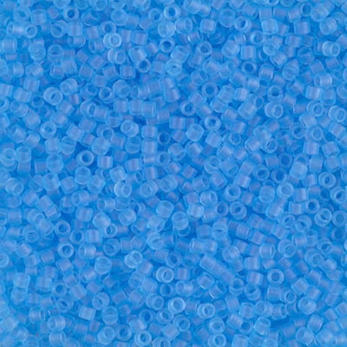 Miyuki 11/0 Delica Beads, DB0747, Matte Transparent Light Blue, 5g
