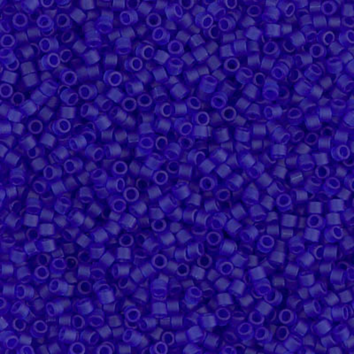 Miyuki 11/0 Delica Beads, DB0748, Matte Transparent Blue, 5g