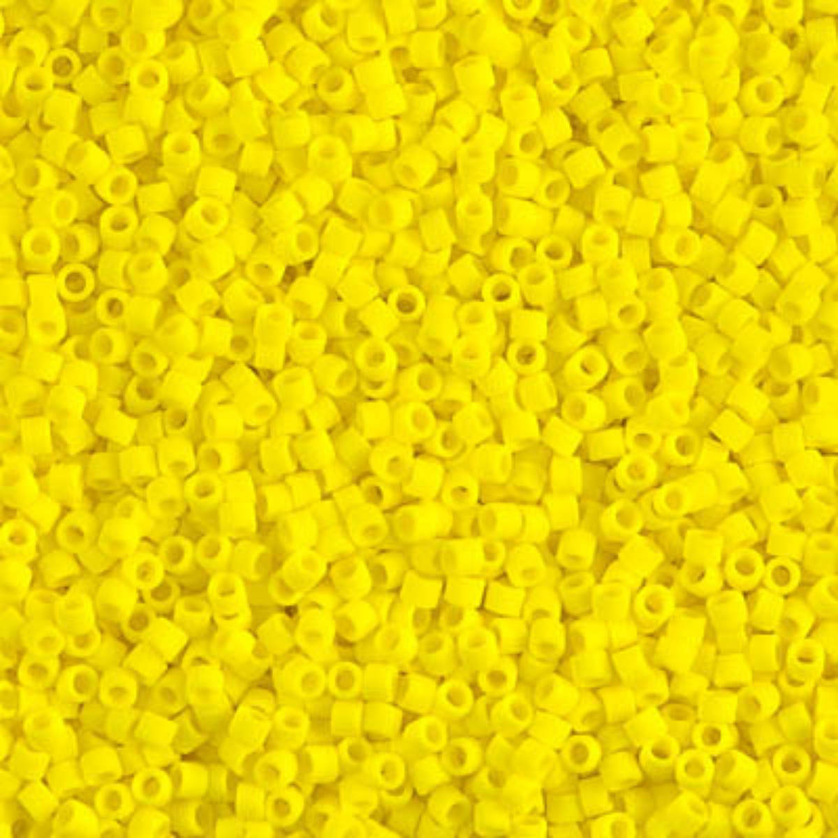 Miyuki 11/0 Delica Beads, DB0751, Matte Opaque Yellow, 5g