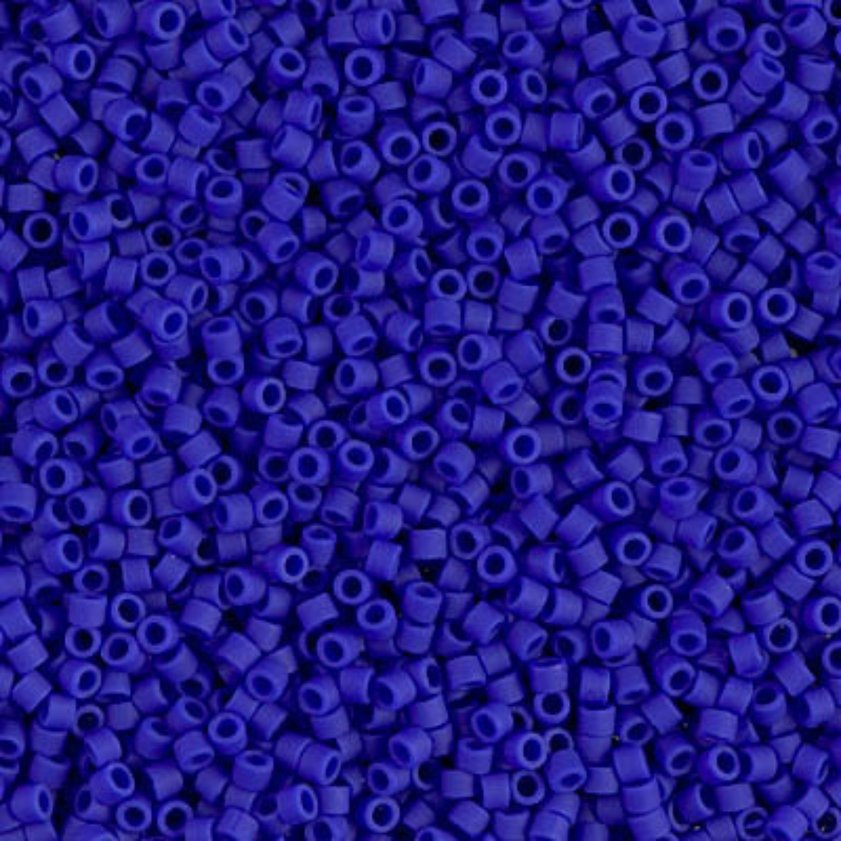 Miyuki 11/0 Delica Beads, DB0756, Matte Opaque Royal Blue, 5g