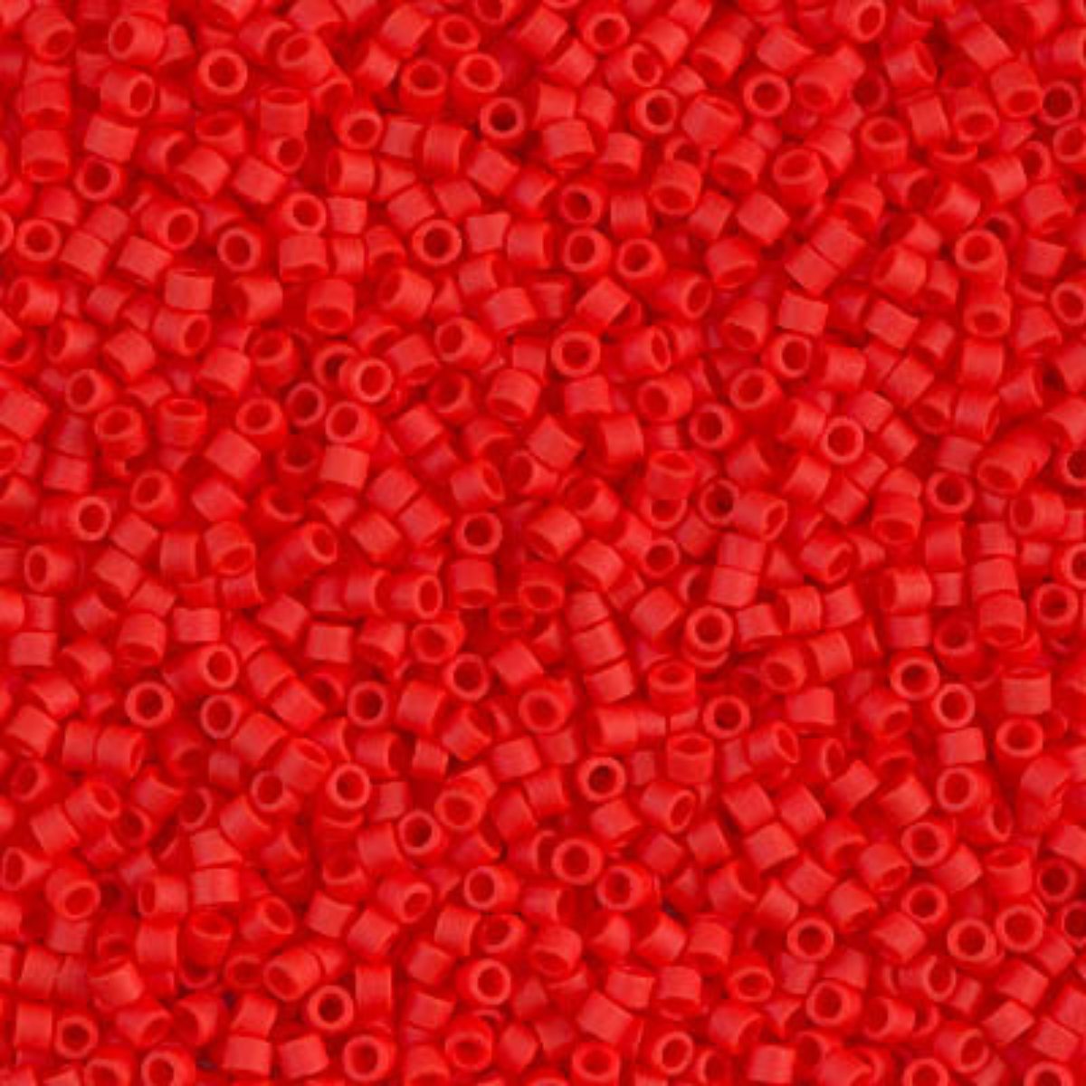 Miyuki 11/0 Delica Beads, DB0757, Matte Opaque Light Siam, 5g