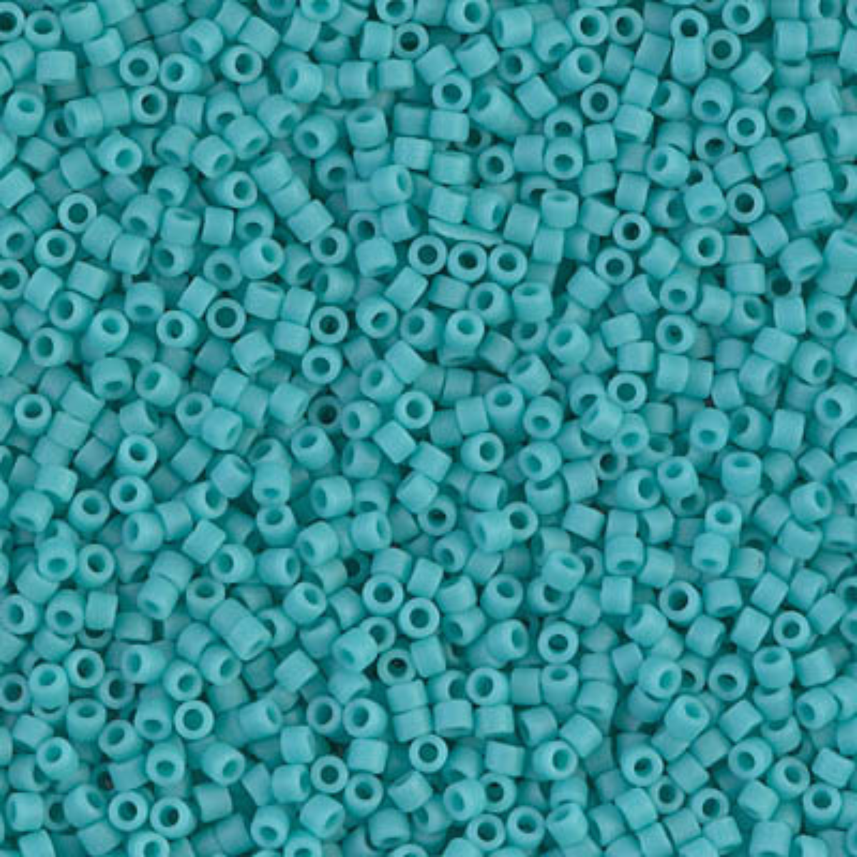 Miyuki 11/0 Delica Beads, DB0759, Matte Opaque Turquoise, 5g