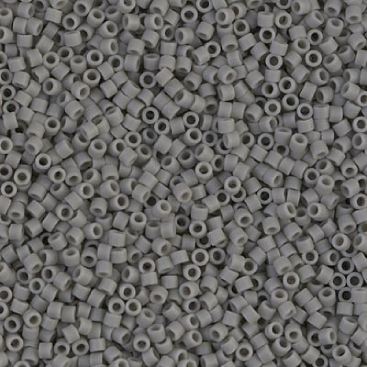 Miyuki 11/0 Delica Beads, DB0761, Matte Opaque Gray, 5g