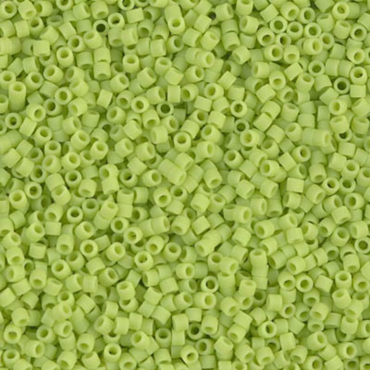 Miyuki 11/0 Delica Beads, DB0763, Matte Opaque Chartreuse, 5g