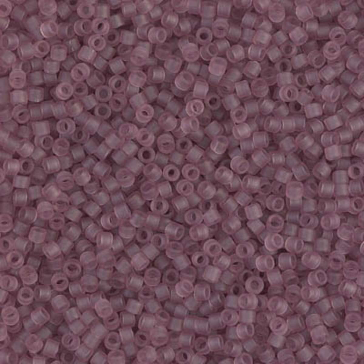 Miyuki 11/0 Delica Beads, DB0765, Matte Transparent Smoky Amethyst, 5g