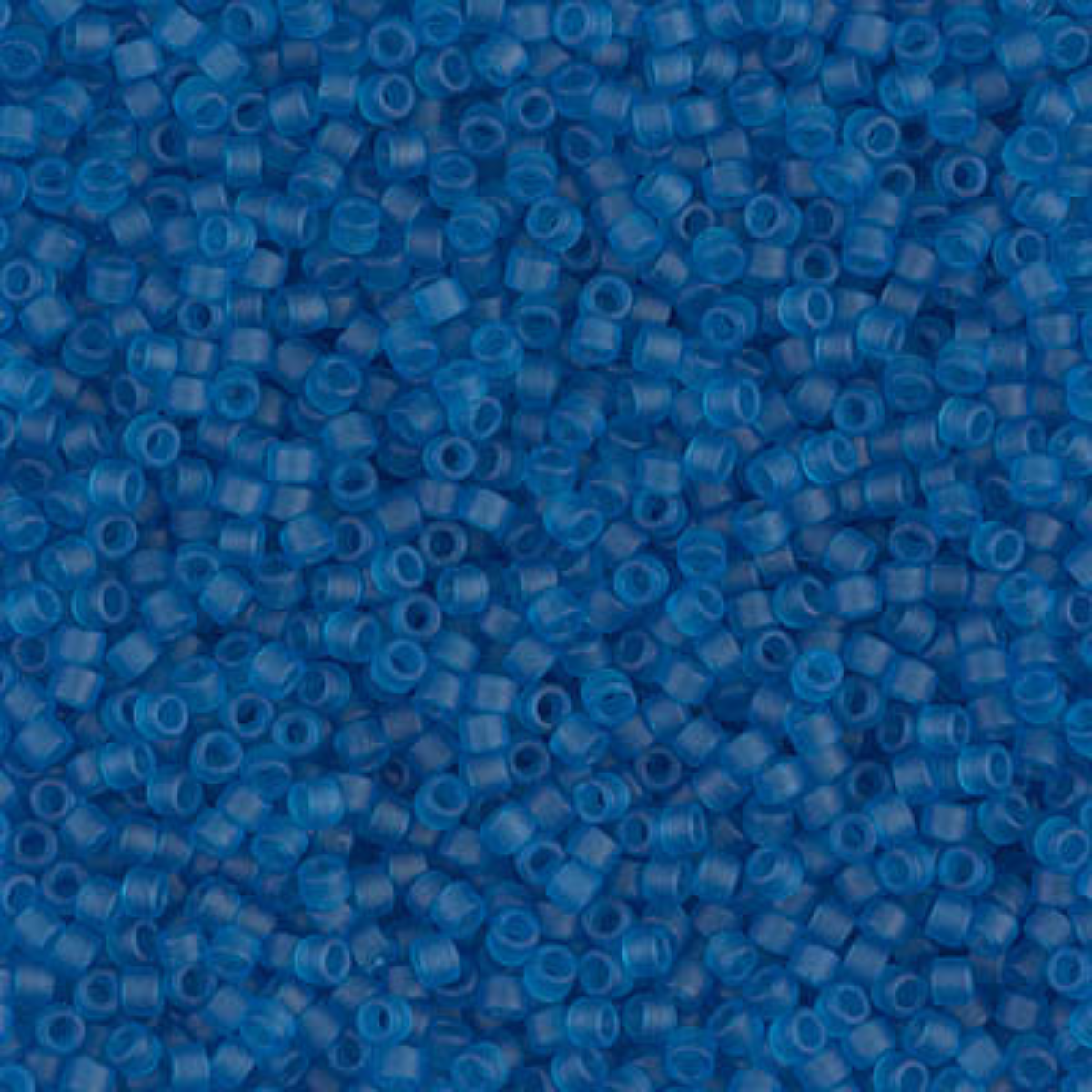 Miyuki 11/0 Delica Beads, DB0768, Matte Transparent Aquamarine, 5g