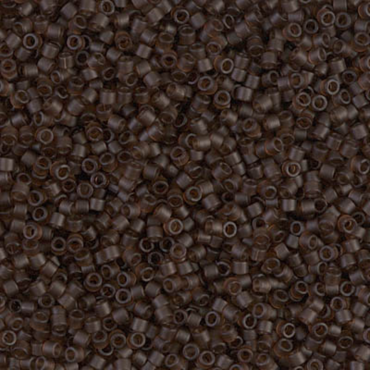 Miyuki 11/0 Delica Beads, DB0769, Matte Transparent Root Beer, 5g
