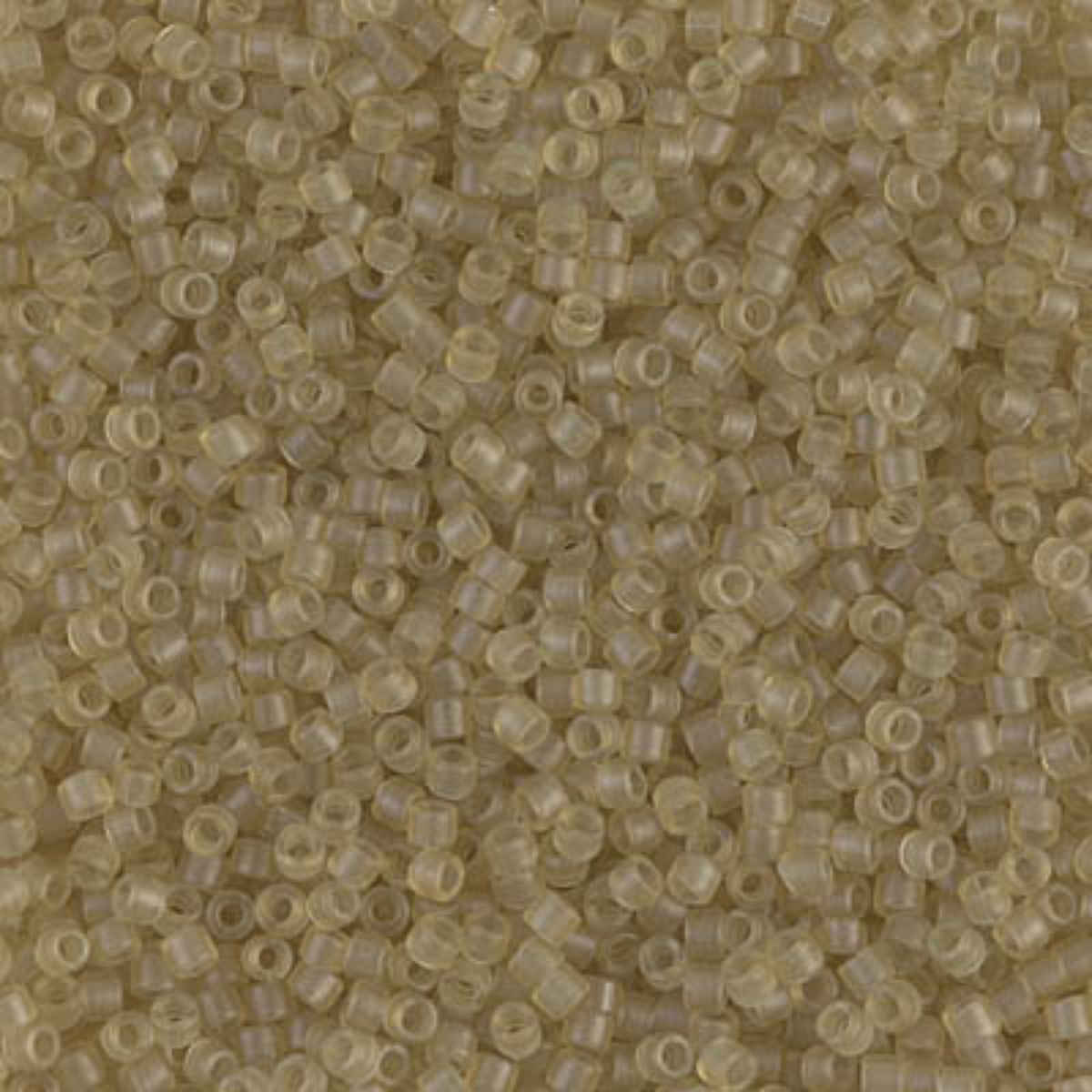 Miyuki 11/0 Delica Beads, DB0771, Matte Transparent Pale Yellow, 5g
