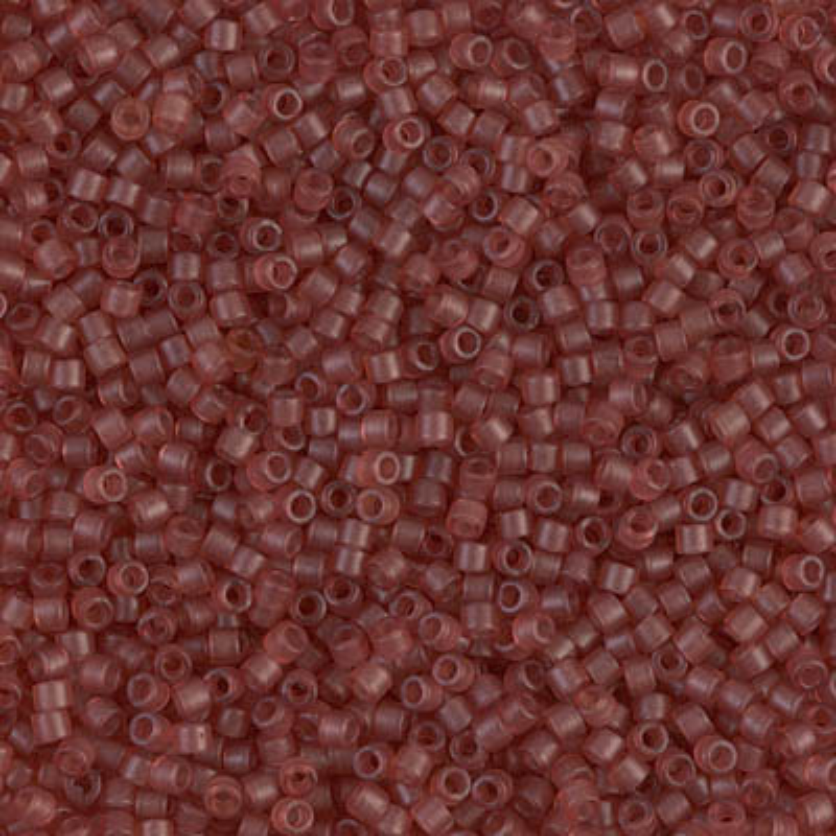 Miyuki 11/0 Delica Beads, DB0773, Matte Transparent Salmon, 5g