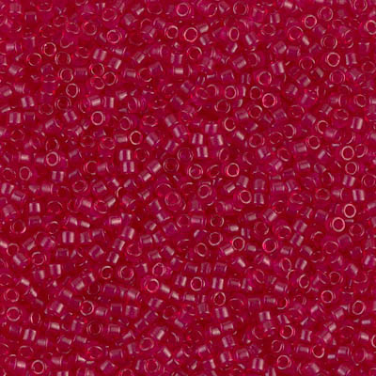 Miyuki 11/0 Delica Beads, DB0775, Matte Transparent Fuchsia, 5g
