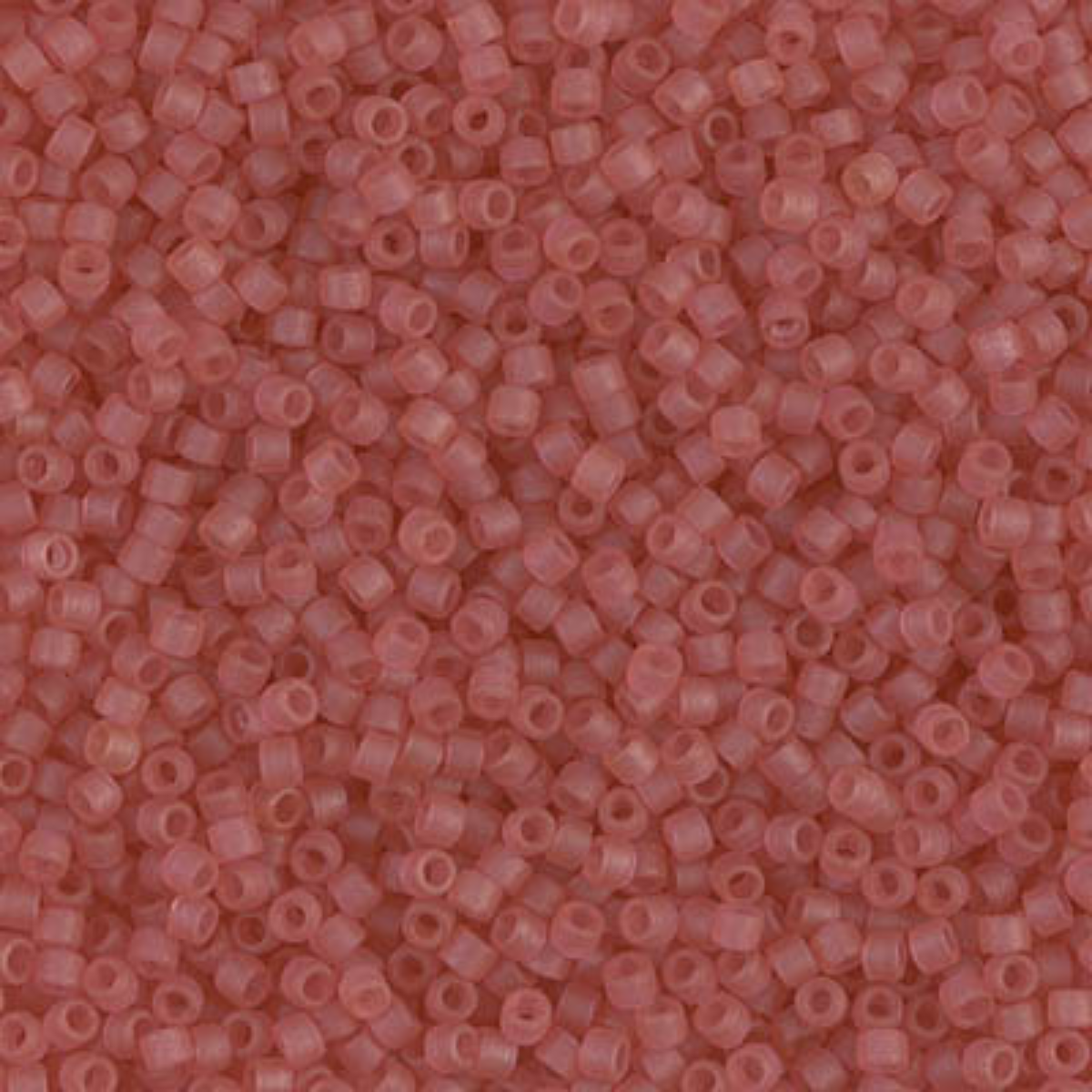 Miyuki 11/0 Delica Beads, DB0778, Matte Transparent Cranberry, 5g