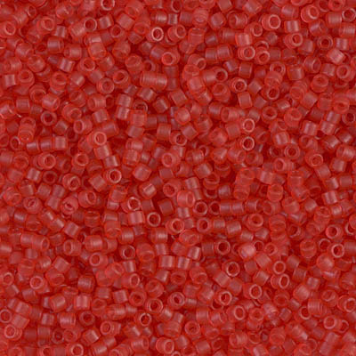 Miyuki 11/0 Delica Beads, DB0779, Matte Transparent Salmon, 5g