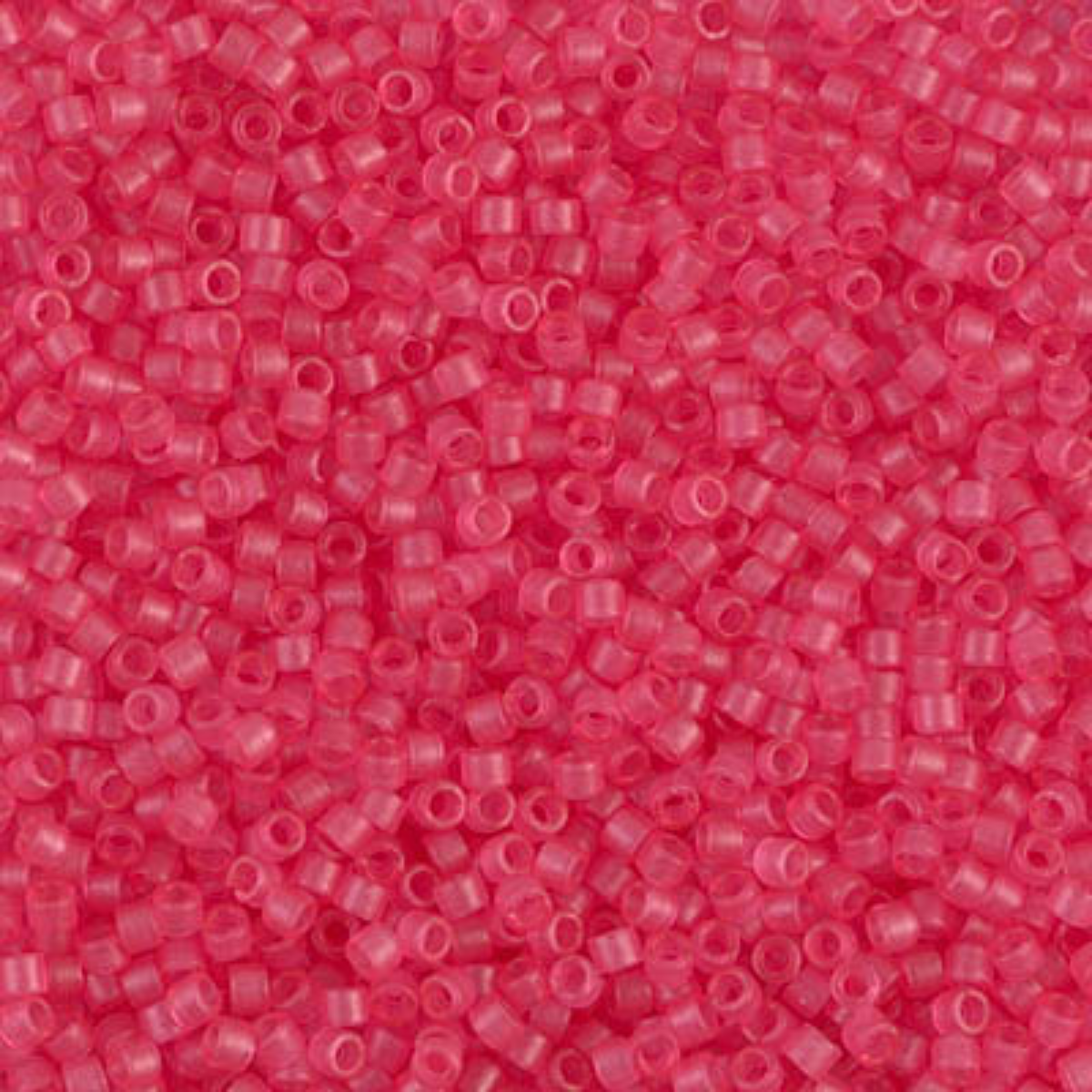 Miyuki 11/0 Delica Beads, DB0780, Matte Transparent Pink, 5g