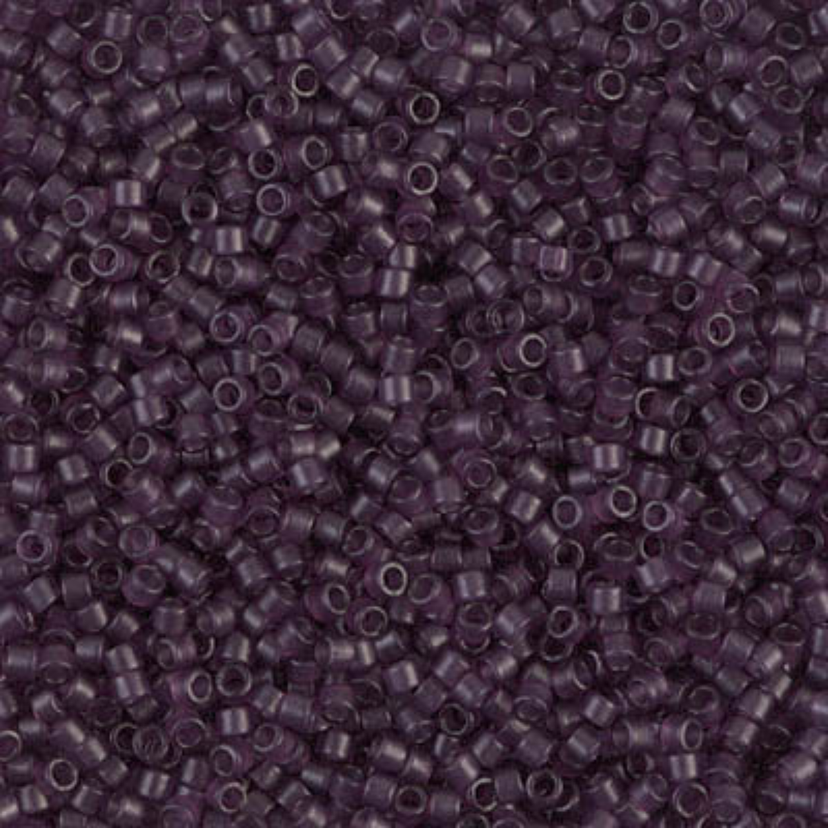 Miyuki 11/0 Delica Beads, DB0782, Matte Transparent Amethyst, 5g