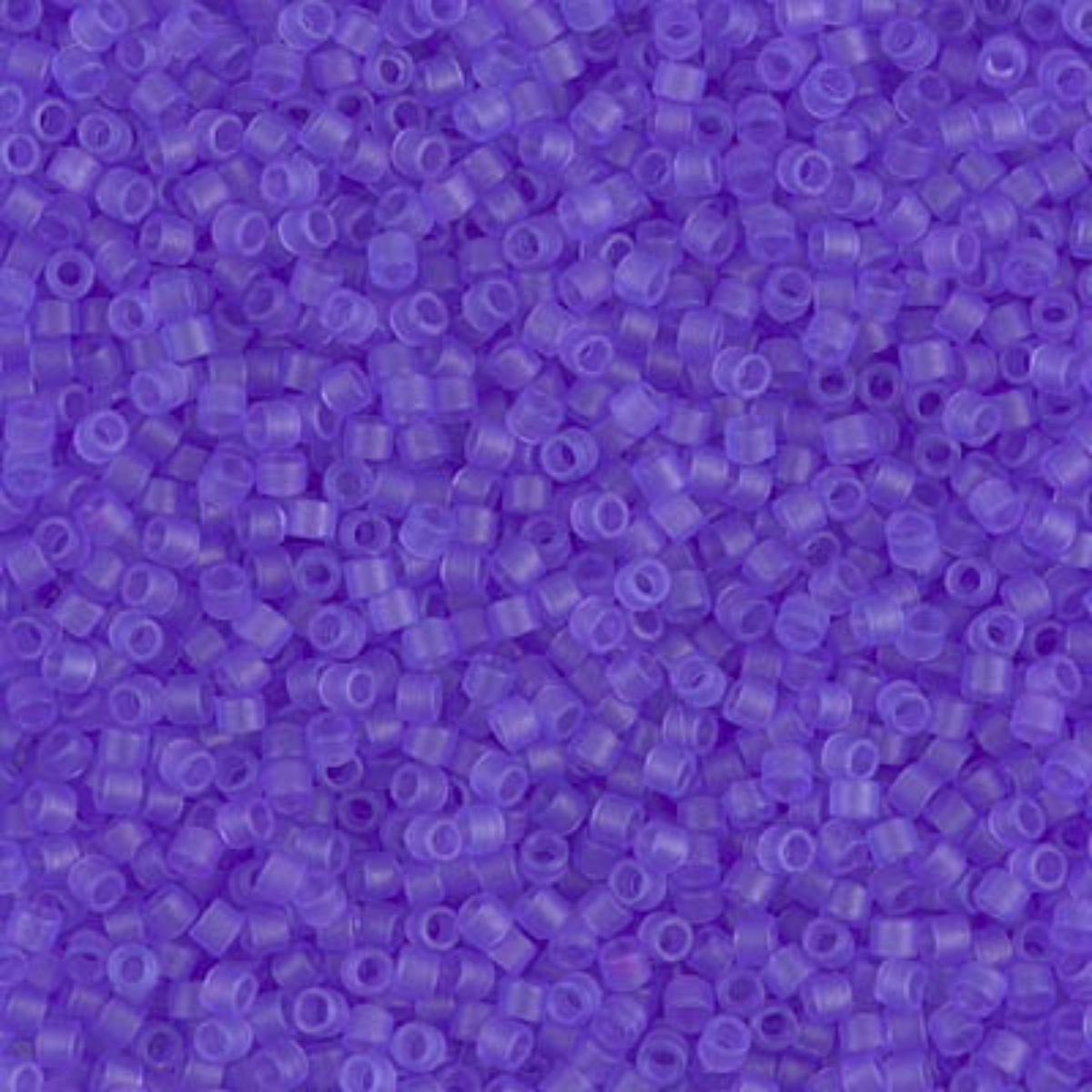 Miyuki 11/0 Delica Beads, DB0783, Matte Transparent Purple, 5g