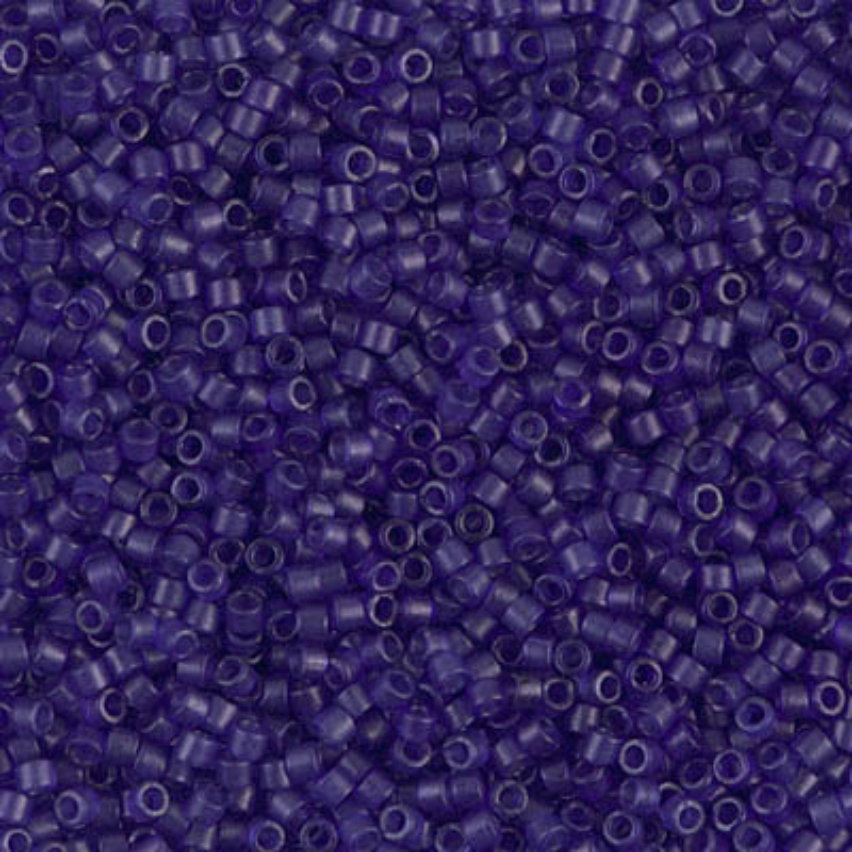 Miyuki 11/0 Delica Beads, DB0785, Matte Transparent Violet, 5g