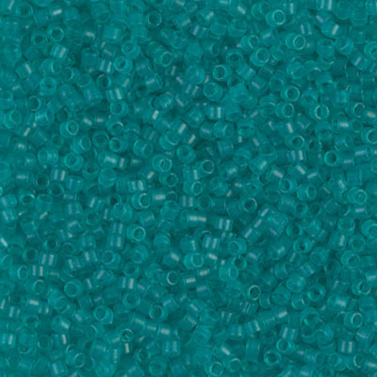 Miyuki 11/0 Delica Beads, DB0786, Matte Transparent Turquoise, 5g