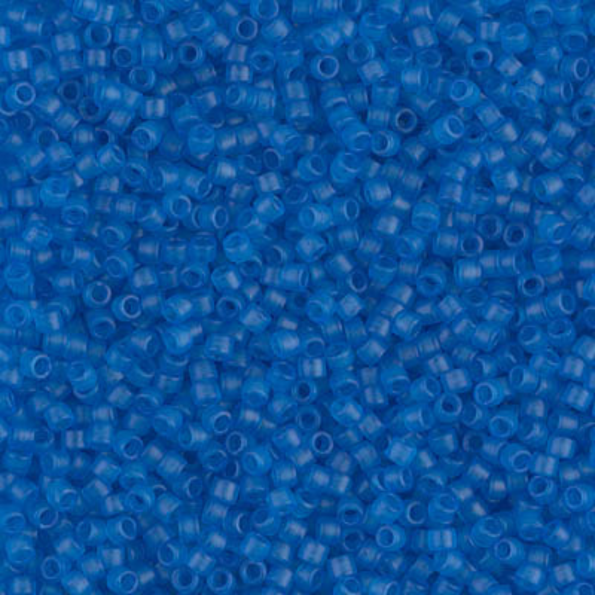 Miyuki 11/0 Delica Beads, DB0787, Matte Transparent Aquamarine, 5g