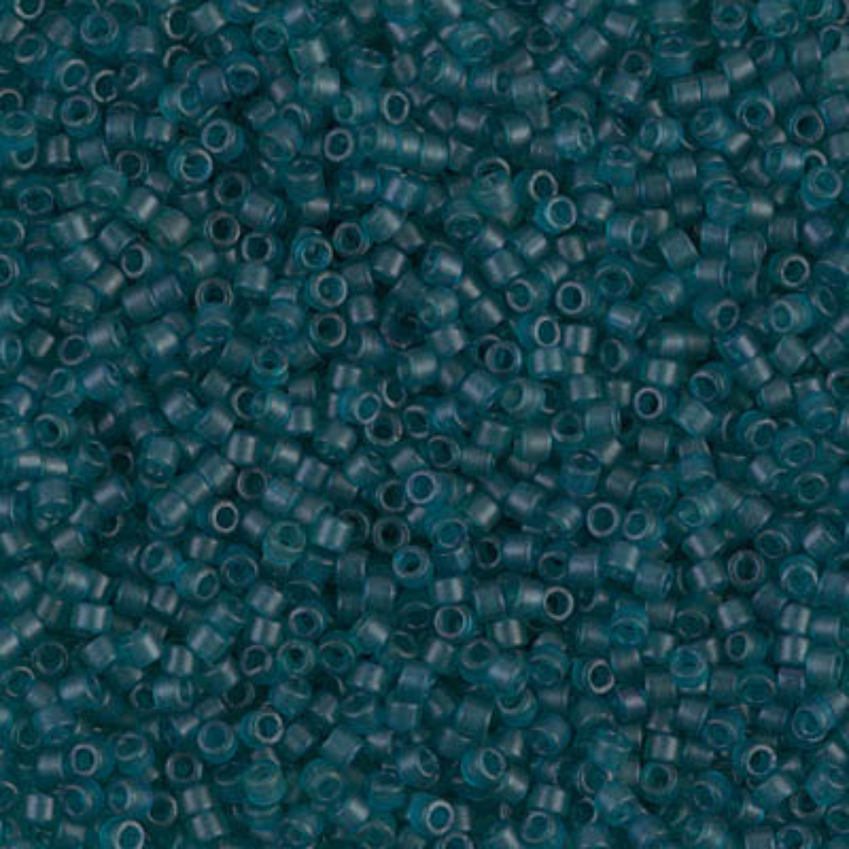 Miyuki 11/0 Delica Beads, DB0788, Matte Transparent Blue Zircon, 5g