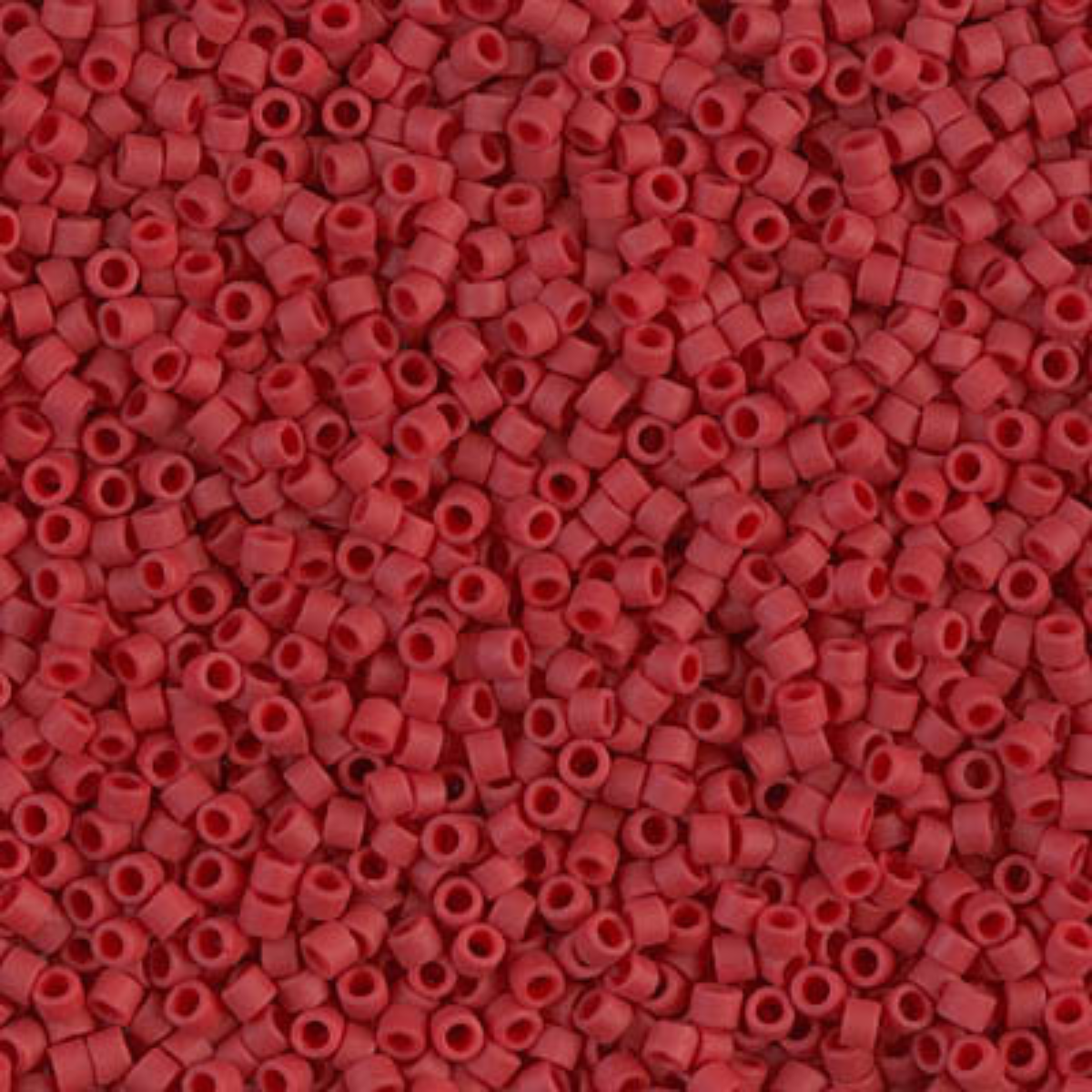 Miyuki 11/0 Delica Beads, DB0796, Matte Opaque Maroon Dyed, 5g